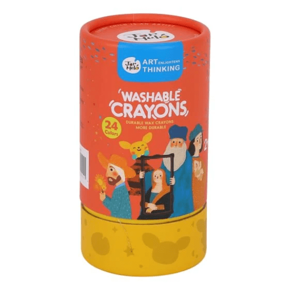 Jar Melo's 24 Colours Washable Crayons